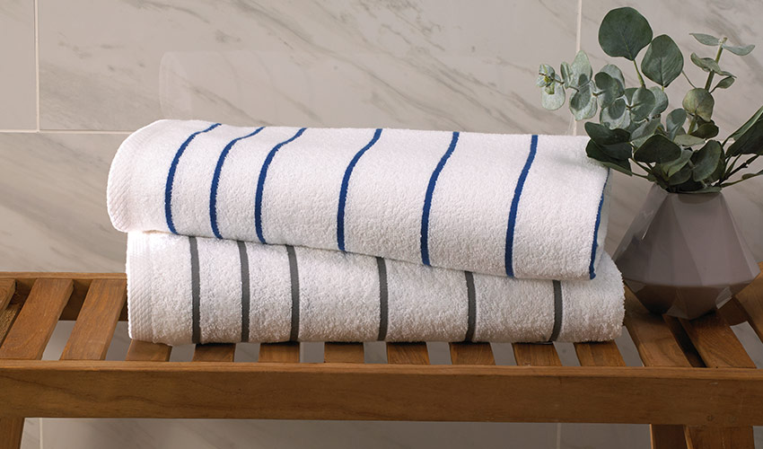 Mini Stripe Pool Towel  Shop Pool Towels, Robes, Coco Mango Bath